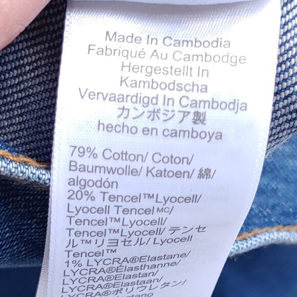 J. Crew High Rise Skinny Jeans Minimalist Raw Hem Medium Wash Ankle Crop Pant - Picture 2 of 10